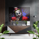 Joker Brushed Aluminium Dibond Wall Art.